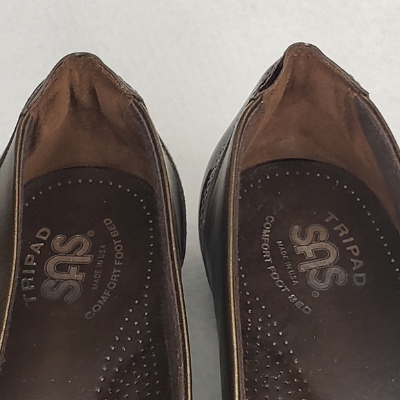 SAS Coco Ballet Flats in Burnished Brass & Brown - Women's size 9M - Picture 12 of 12